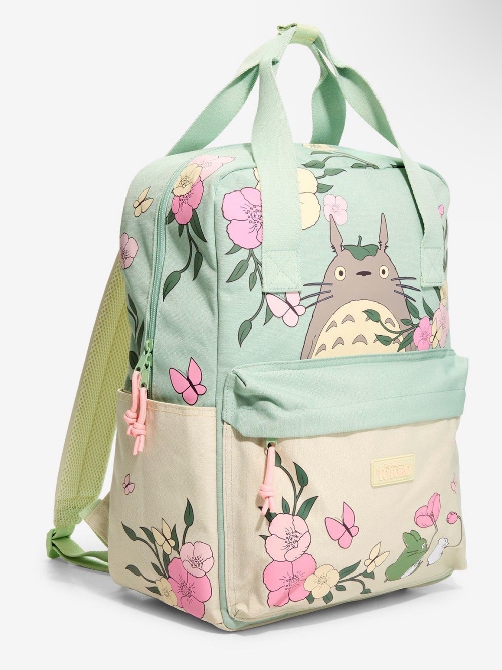 New Studio Ghibli My Neighbor Totoro Floral Backpack - Picture 2 of 4